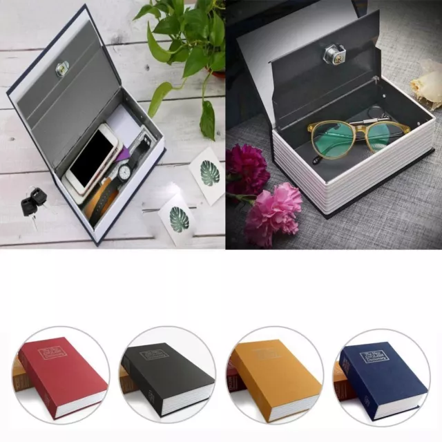 With Lock Metal Box Dictionary Hollow Book Safe Diversion Simulated Book Safe