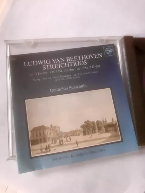 CD Beethoven Streichtrios op. 3, op. 9 (1+2), Dt. Streichtrio 1988 Intercord