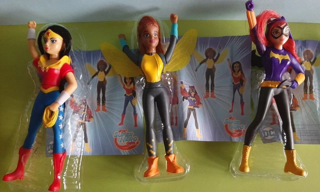 MC DONALD'S Happy Meal DC SUPER HERO GIRLS 3 Pezzi con cartine 2017-  HM05