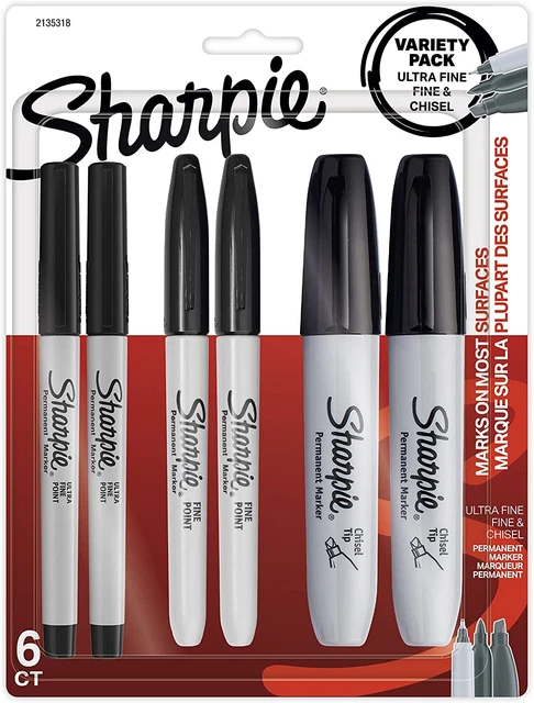 Permanent Markers Variety Pack, Featuring Fine, Ultra-Fine, and Chisel-Point Mar