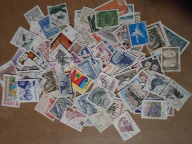 Collection lot 115 different commemorative stamps of Sweden - packet A