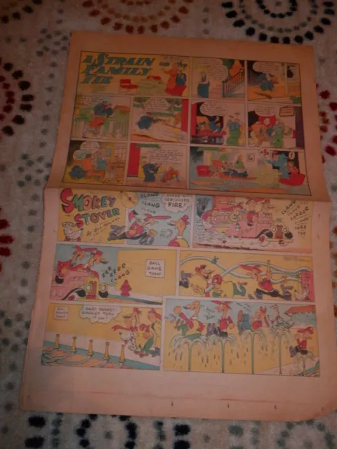 Philadelphia Recod Newspaper July 28th 1935 Smokey Stover Comics