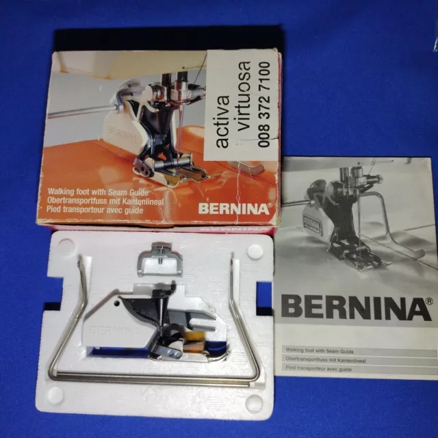 Genuine Bernina Walking Foot with Seam Guides 008372.71.00 Activa Virtuosa