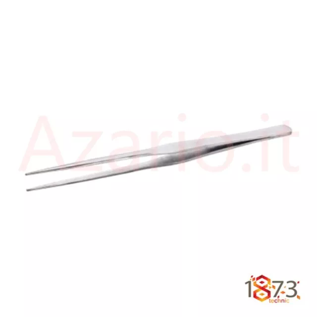 Pinzetta acciaio dritta piana orafo modellismo Tweezers straight smooth point 7"