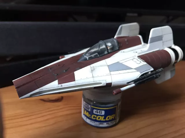 Bandai Star Wars A-wing Fighter Model 1/72  Built And Painted