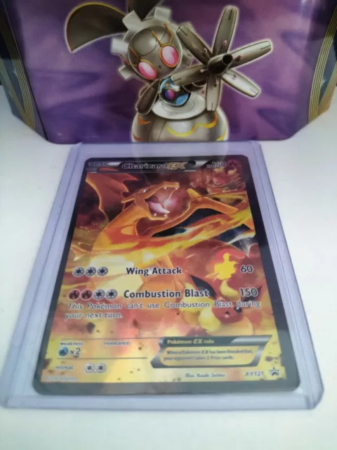 Pokemon Card Charizard EX XY121 Black Star Promo Standard Size Lightly Played