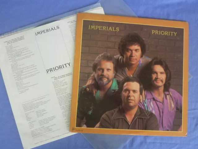 Imperials Priority 12" Vinyl LP 33rpm 1980 Day Spring US DST 4017 + Insert