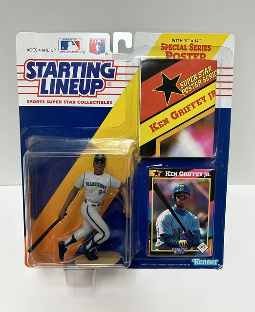 1992 Kenner Starting Lineup Ken Griffey Jr. Action Figure/ Card & Poster (NEW)