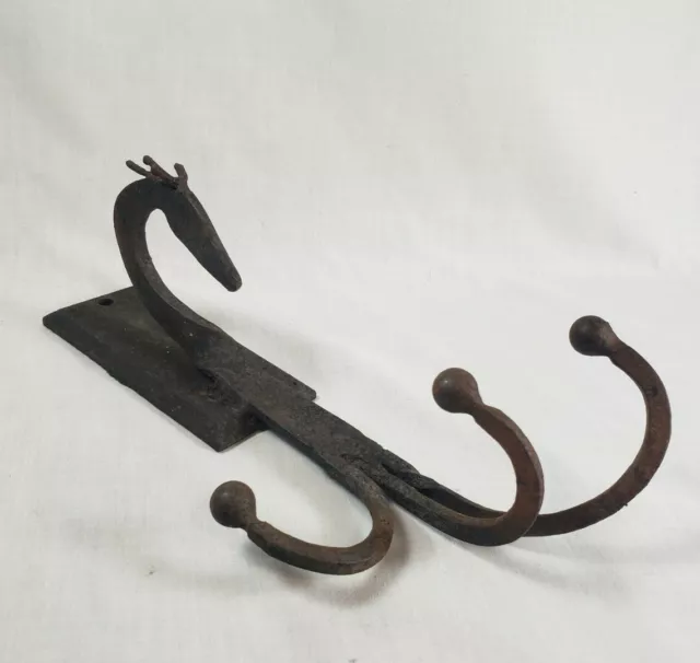 Early 20th Century Wrought Iron Dragon Coat Hook 9"