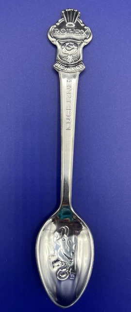 VTG ROLEX BUCHERER OF SWITZERLAND spoon Lucerne CB 69, M lion teaspoon souvenir VTG ROLEX BUCHERER OF SWITZERLAND spoon Lucerne CB 69, M lion teaspoon souvenir