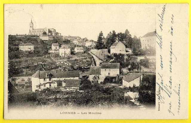 cpa Burgundy 58 - LORMES circa 1900 (Nièvre) Les MOULINS