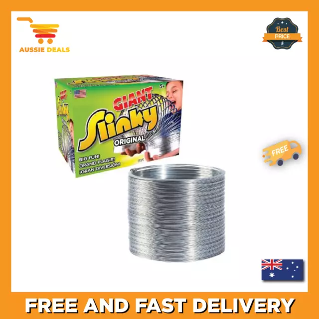 The Original Giant Slinky Walking Spring Toy, Big Metal Slinky