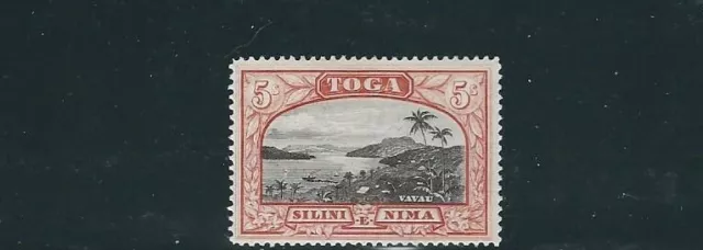 Tonga 1897-1934 Ansicht Von Vavau (Scott 52 5sh) VF Mlh