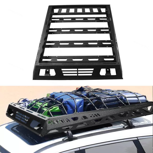 51" x 39" Heavy Duty Steel Roof Rack Cargo Top Luggage Carrier Basket Holder