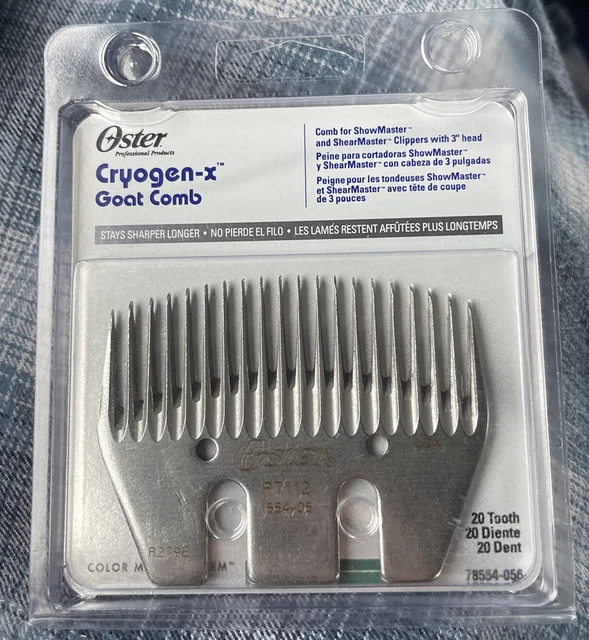 New Oster 20 Tooth GOAT COMB Cryogenic-X SHEARMASTER SHOWMASTER Clippers Sheep