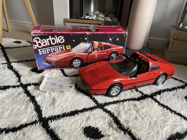 1986 Barbie Car Ferrari Red With Box