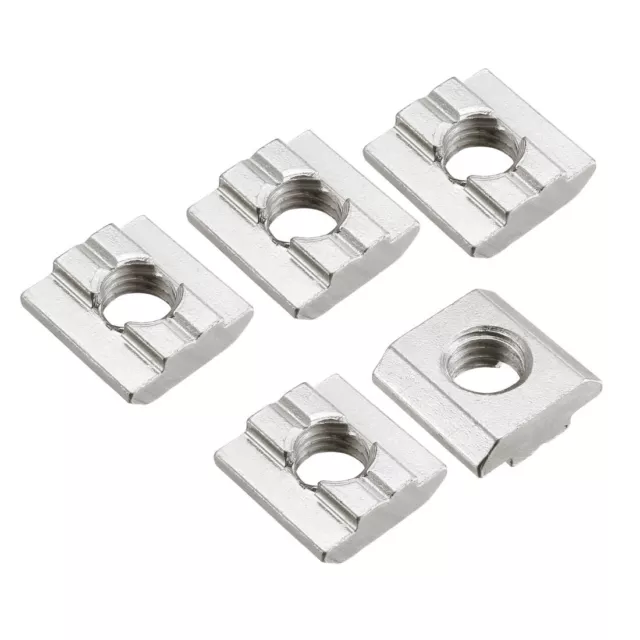 Faites glisser T-Écrou M8 fileté Pour série Extrusions aluminium face 5Pcs