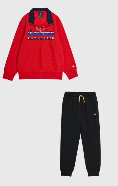 Tuta Cotone Bambino Full Zip Felpata Champion