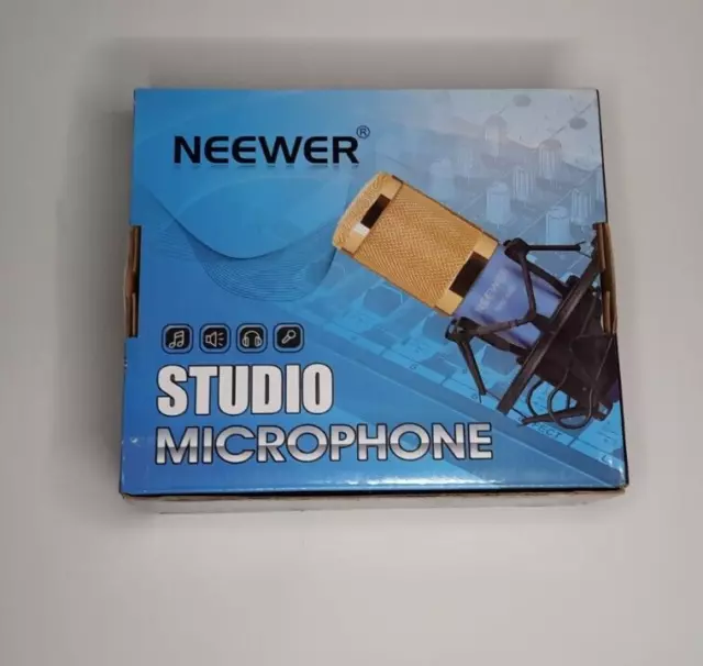 Microphone Studio Condenser  Neewer NW800 Blue  & Shock Mount Anti-wind Foam Cap