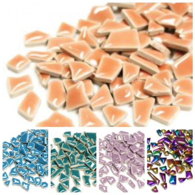 Jigsaw Ceramic Mosaic Tiles in a Choice of Colours - 100g