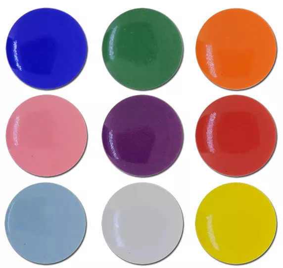 Coloured Button Badges (Bags of 25)
