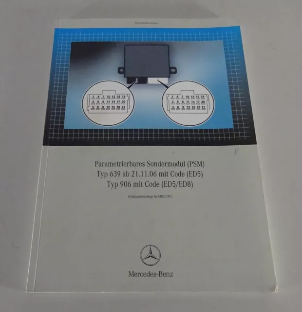 Workshop Manual Mercedes Psm for W639 Vito / V Class + W906 Sprinter' 11/2007