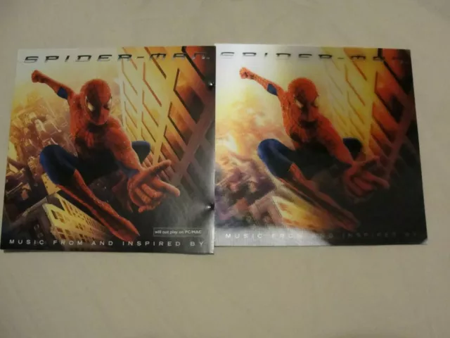 Various : Spider-Man: MUSIC FROM AND INSPIRED BY CD 2002  +3D  COLLECTORS INSERT