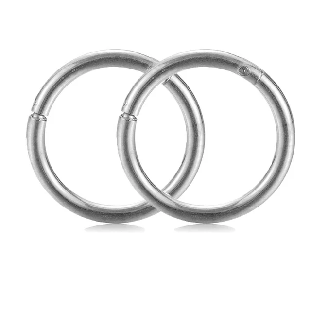 Segment Open Titanium Steel Nose Hoop Piercing Septum Ear Helix Tragus Lip Ring