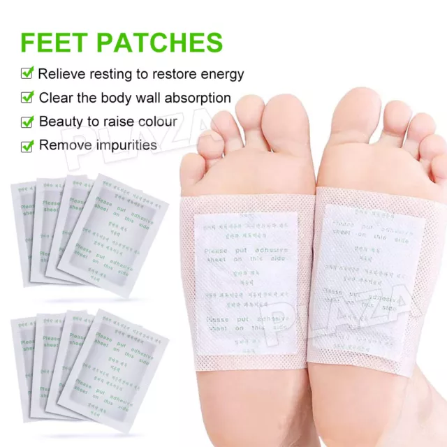 Up300 Pack Detox Foot Patches Pads Natural plant Toxin Removal Sticky Adhesive 2