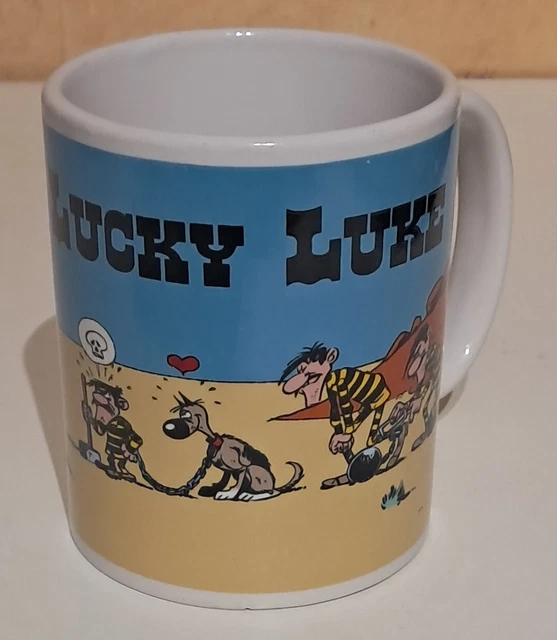 Mug Tasse Könitz Lucky Luke En Porcelaine - « Je Bois Mon Café Plus Vite » - Neuf Sous Emballage - Allemagne
