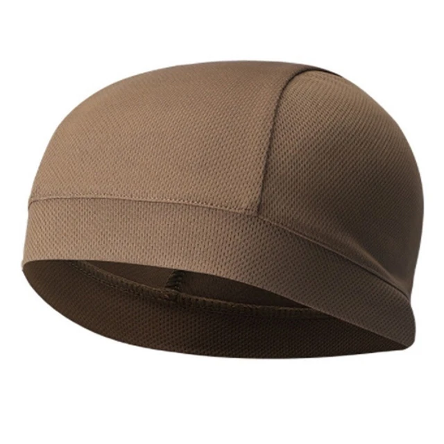 Breathable Cycling Skull Cap Helmet Lining Outdoor Sport Equipment (Camel) FS2#