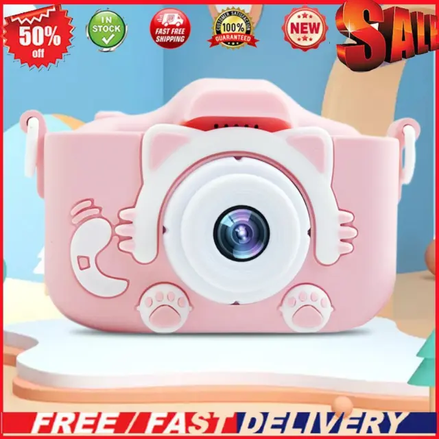 Cute Compact Camera 1080P Video Record Camera 2.0 Inch IPS Screen Gifts for Kids