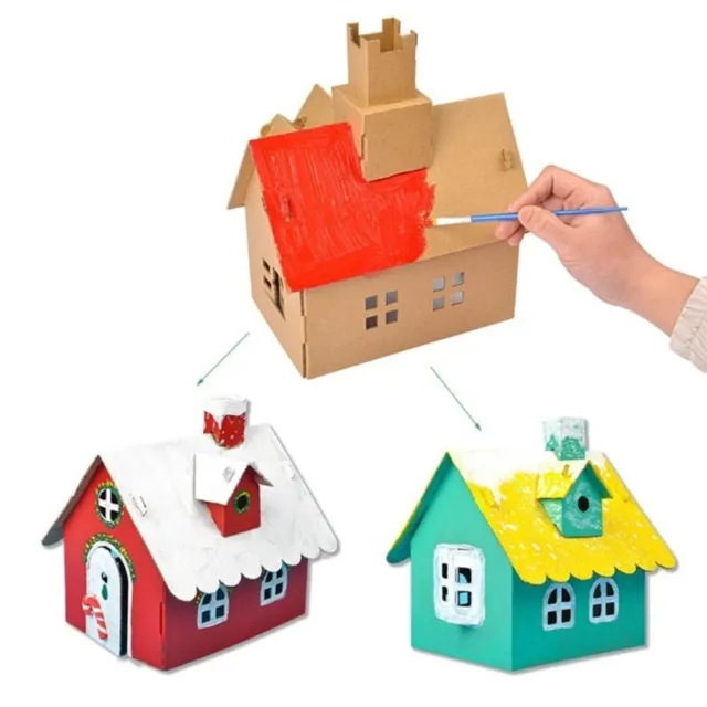 Craft Paper Shell House Homemade Hut  Kindergarten Kids Gifts