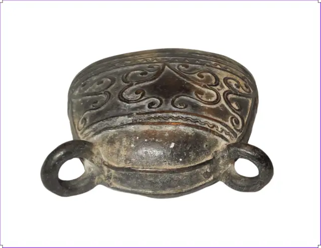 Asian Antique 19th C, Burmese Buffalo / Horse Bell. Mandalay, Burma. 4