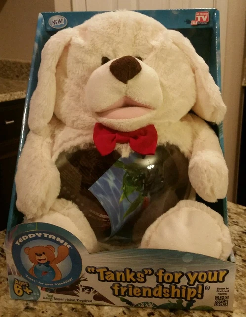 🐠NIB🐶 As Seen on TV TEDDY TANK Puppy Fish Tank, Snacks, Coins, Toys