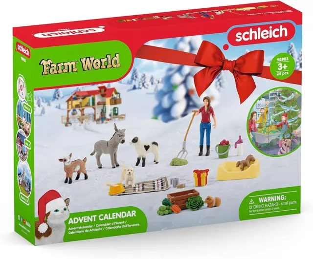 Schleich® Adventskalender 98983 Farm World Schleich Bauernhof Tiere NEU 2023