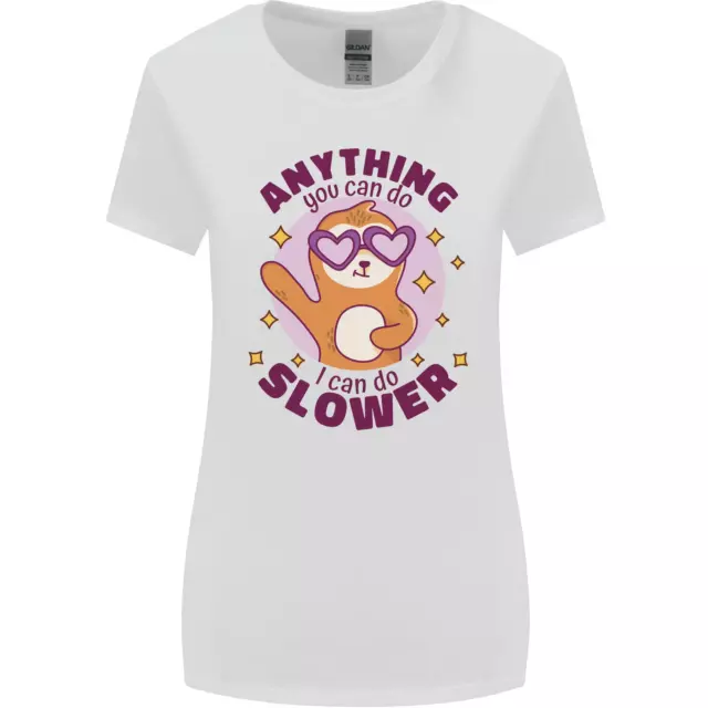 Sloth Anything I Can Do Slow Funny T-shirt da donna taglio più largo