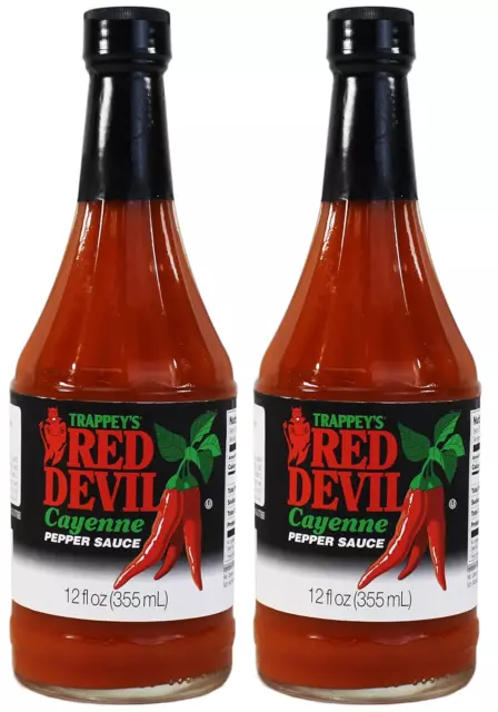 Red Devil Sauce Hot 12 Fl Oz (Pack of 2 )