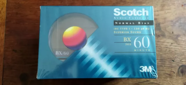 Lot de 5 cassette audio neuves scellées Scotch BX 60 (3) IEC Type I