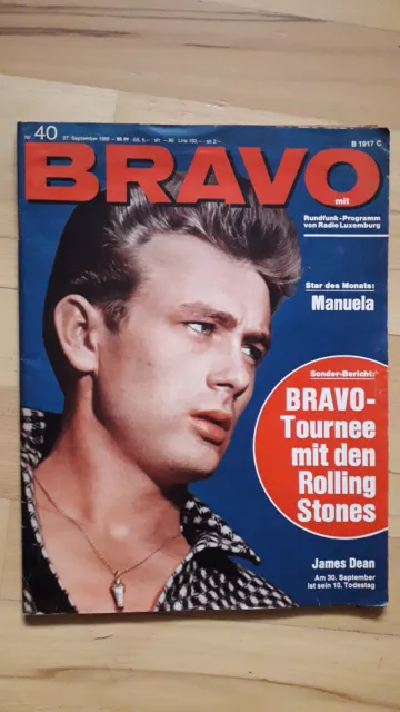 BRAVO Nr.40 vom 27.9.1965 Rolling Stones, Margitta Scherr, Manuela, James Dean