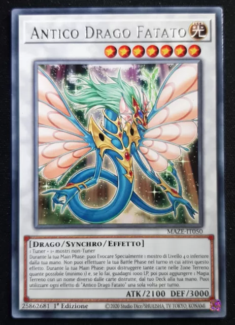 ANTICO DRAGO FATATO Rara in Italiano MAZE-IT050 YUGIOH