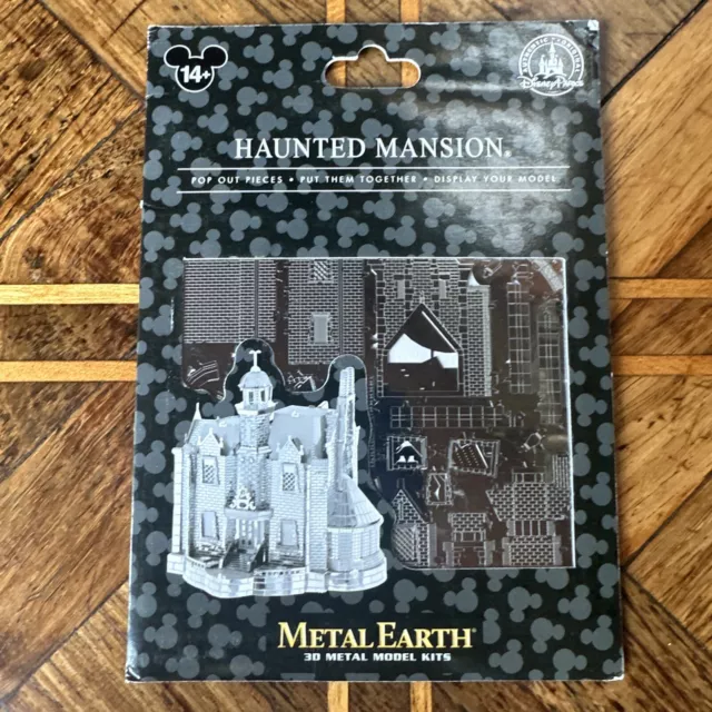 Disney Parks Authentic 3D Model Kit Metal Earth Haunted Mansion 3D Puzzle