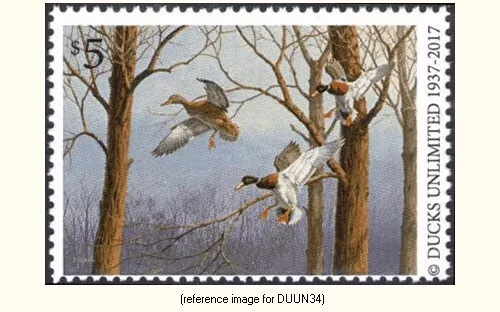 D2K Ducks Unlimited Annual Stamp 2017 $5