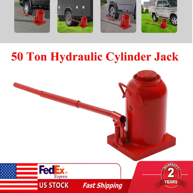 50 TON HYDRAULIC Cylinder Jack Bottle Jack Tire Repair Lift Tool Anti