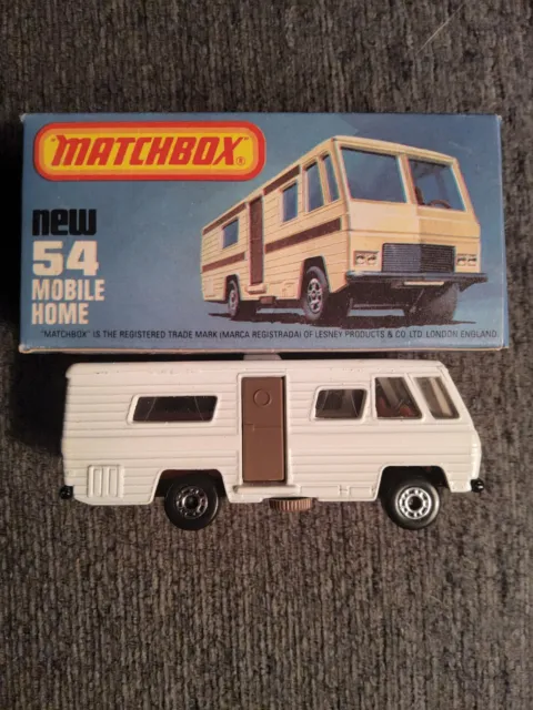 VINTATGE Matchbox 75 1980 #54 Mobile Home. Near Mint Condition! Original Box!!!