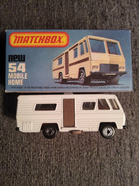 VINTATGE Matchbox 75 1980 #54 Mobile Home. Near Mint Condition! Original Box!!!