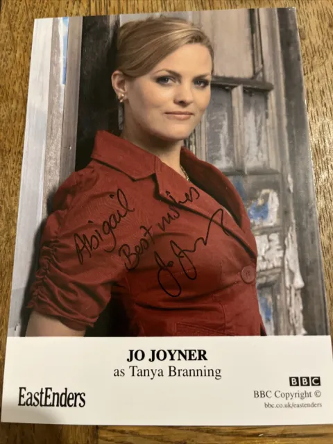 BBC EastEnders Tanya Branning Jo Joyner Hand Signed Cast Card Autograph
