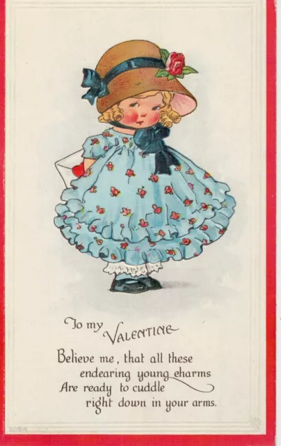 Carte Postale Bébé - Saint Valentino - Relief - Petite Format - Non A Voyagé