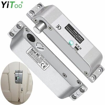 YiToo DC12V Electric Drop Bolt Lock Electronic Mortise Locks with Adjustable Tim