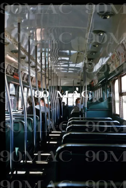 LAMTA PCC CAR #3001. Los Angeles (CA). Original Slide 1960. Interior.